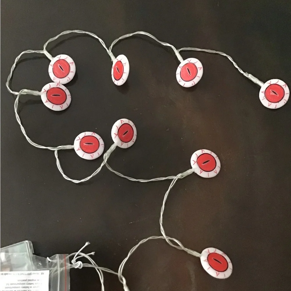 Spooky Eye String Lights for Halloween Parties